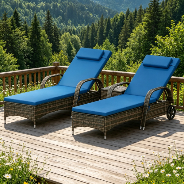 休闲椅带桌子-4