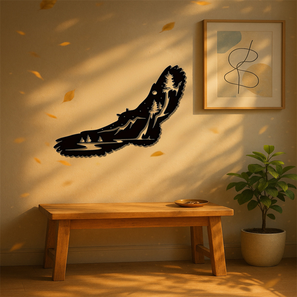 CIFbuy手工锻造金属小鸟墙饰个性化花园庭院装饰定制姓名牌户外室内独特园艺礼物（TikTok、temu下自提）-4