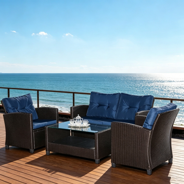 户外花园沙发套装 /藤编沙发-6