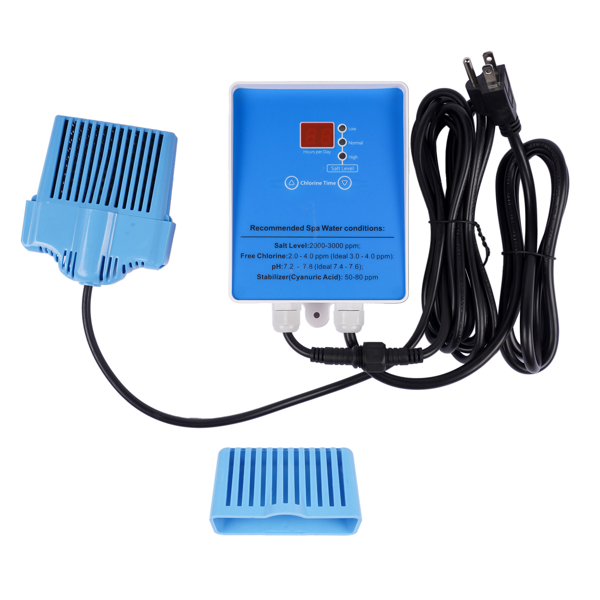 盐氯发生器 Complete Salt Chlorine Generator System with Built in Timer for Hot Tubs & Swim Spas 2000 Gallons-1