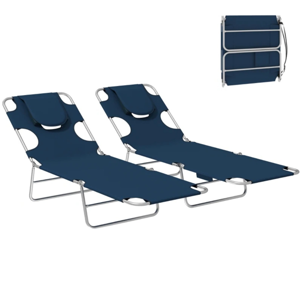 两张折叠式躺椅-2