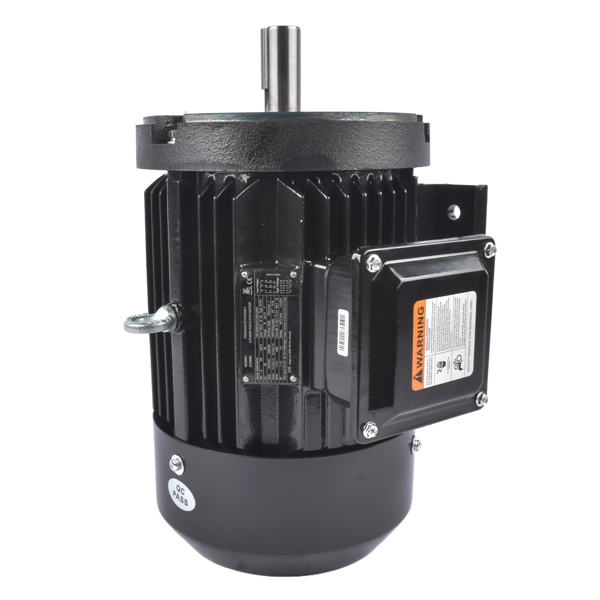 空气压缩机电机 5HP 3 Phase Electric Motor C-Face 1480/1770 RPM 184TC TEFC 230/460V Black-3