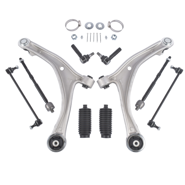 控制臂套装 10PCS Suspension Front Lower Control Arms Sway Bar Link End Tie Rod Replacement for 2011-2017 Honda Odyssey-6