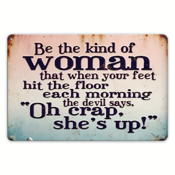 CIFbuy 讽刺风复古金属标牌创意墙面装饰挂牌个性女士专属装饰牌（TikTok、temu 下自提）