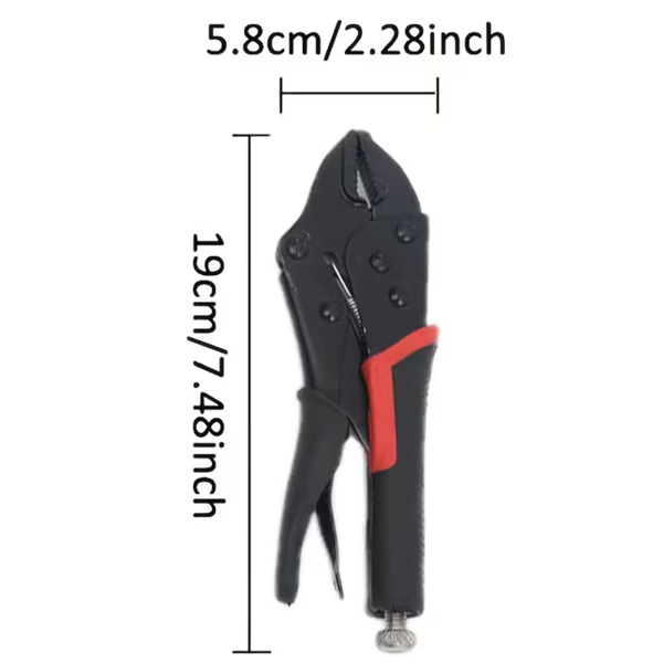 重型 8英寸 多用途鎖定夾 |工業級通用壓力夾，帶鍛鋼鉗口和360°旋轉底座 - 手動可調節虎鉗握把，用於焊接、木工和DIY固定-2