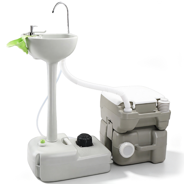 5 Gallon 配套白色盖圈污水箱升级马桶 户外洗手台 HDPE 白色 (同款编码：46793540）-1