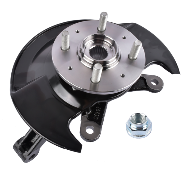 转向节总成 Front Right Passenger Side Steering Knuckle & Wheel Bearing Hub Assembly Replacement for Honda Civic 1.7L 2001-2002 698-478 51210S5AJ10-3