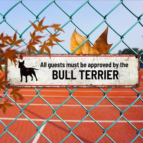 CIFbuy 复古做旧铝制墙饰牛头犬图案金属挂牌酒吧咖啡馆家居装饰牌（TikTok、temu 下自提）-5