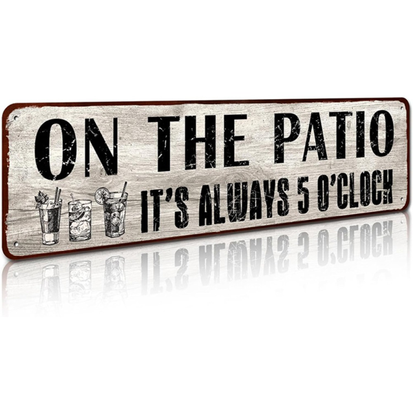 CIFbuy 家用铝制庭院标牌酒吧门廊户外装饰圣诞装饰挂件（TikTok、temu 下自提）-1