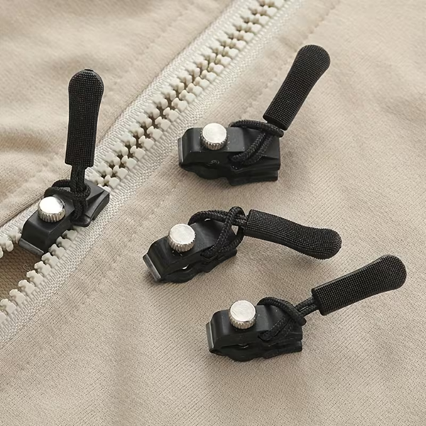 36件拉链修复套件，快速安装拉链头，拆卸式替换拉链顶部，交换式塑料拉链拉，适用于服装、行李、背包、缝纫用品，尺寸为S/M/L-10