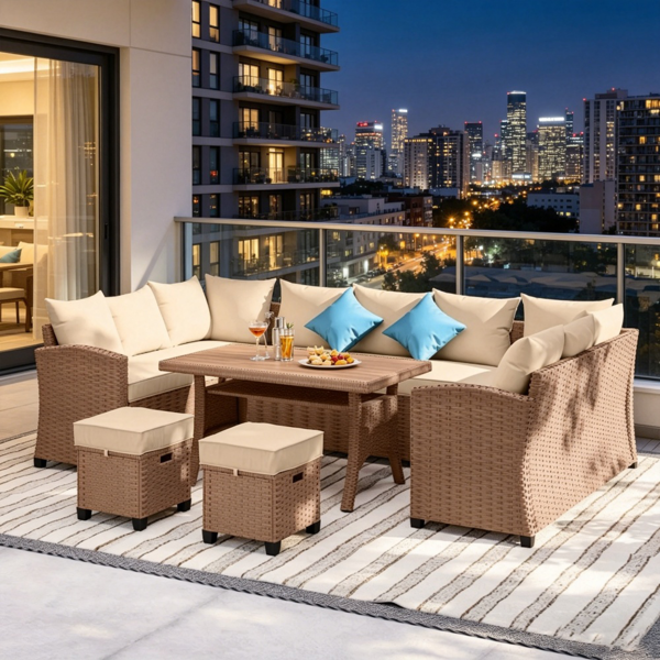 户外花园沙发套装 /藤编沙发-6