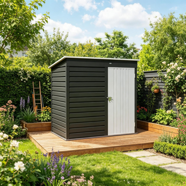 室外花园储物棚工具房-1