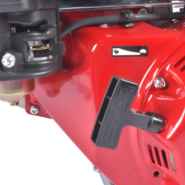 A3 四冲程 389cc 13HP OHV水平轴电启动汽油发动机红色 13HP 389cc 4-Stroke Gas Engine with Electric Start, Single Cylinder Go Kart Motor Horizontal Shaft OHV 3600RPM Gas Motor Red-17