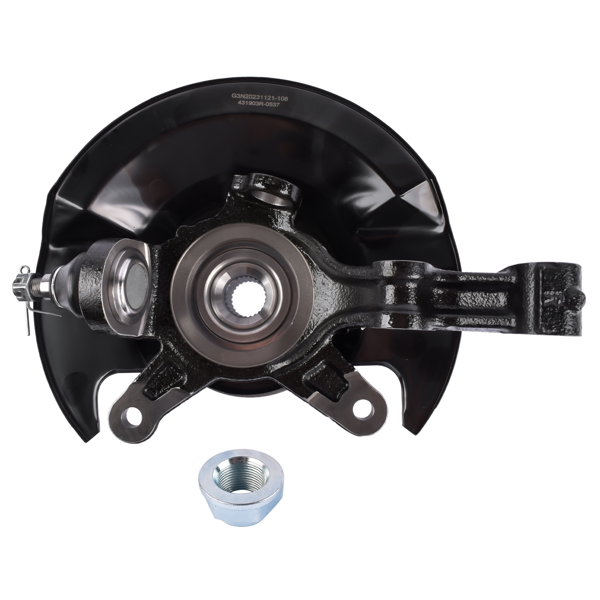 转向节总成 Front Right Passenger Side Steering Knuckle & Wheel Bearing Hub Assembly Replacement for Honda Civic 1.7L 2001-2002 698-478 51210S5AJ10-7