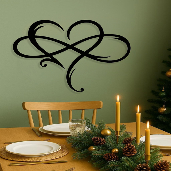 CIFbuy几何镂空铁制爱心墙饰浪漫简约客厅卧室装饰(TikTok、temu下自提)-2