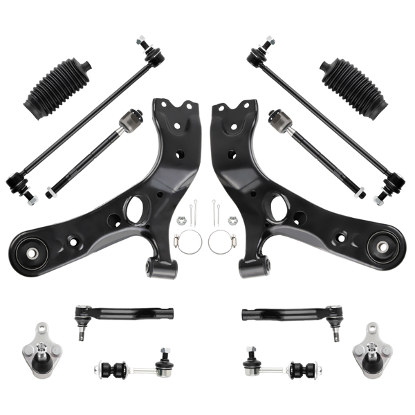 14 Pcs Front Outer Tie Rod End Link Control Arm fit for Toyota RAV4 2006 - 2014 2018-1