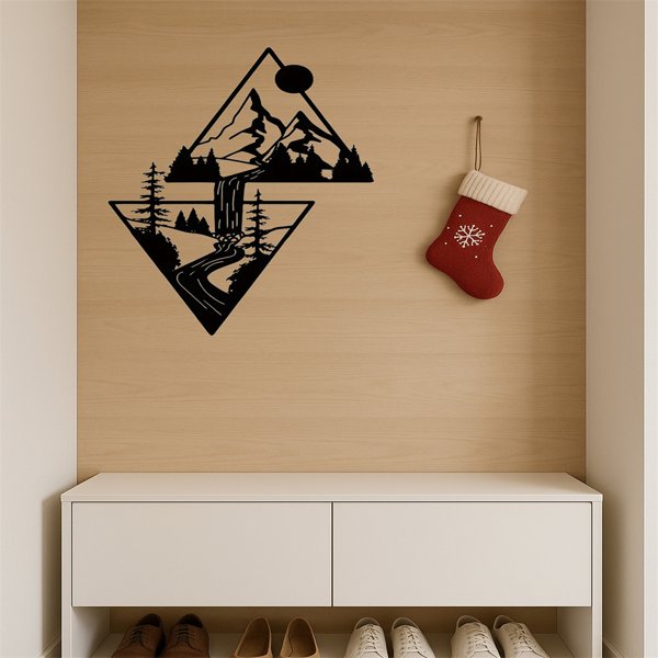 CIFbuy自粘超大壁画单张可剥离壁纸风景自然植物图案抽象墙艺客厅卧室办公室宿舍(TikTok、temu下自提)-2