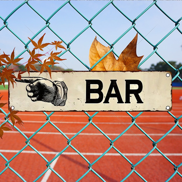 CIFbuy 铝制 UV 印刷复古指示牌防水防尘家用车库咖啡馆餐厅酒吧多场景装饰（TikTok、temu 下自提）-5