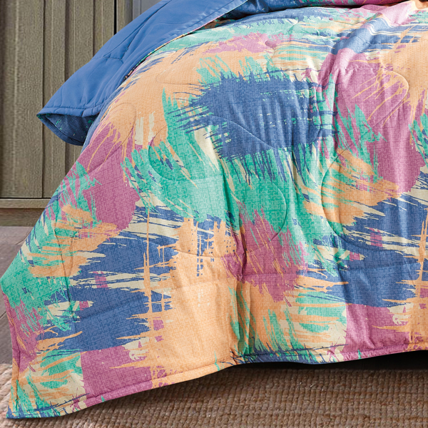 现代风德里克抽象图案三件套被套床品-6