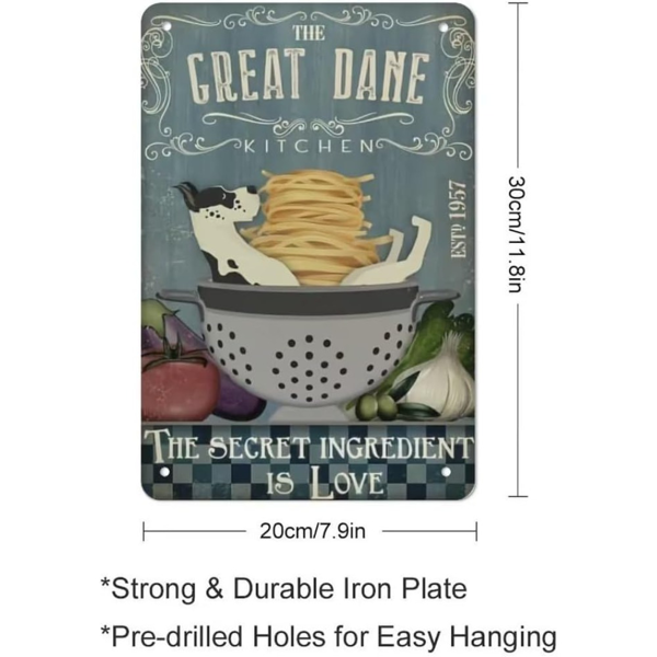 CIFbuy 澳洲牧羊犬复古金属标牌家居咖啡酒吧墙面装饰铁牌（TikTok、temu 下自提）-4