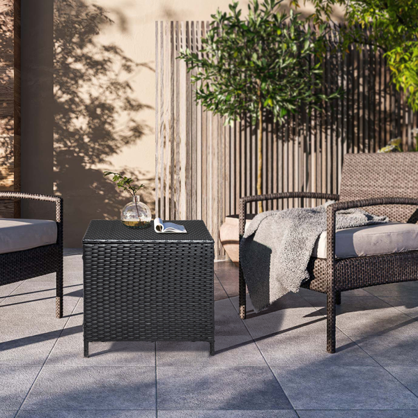 【替换旧编码：87829965】53*53*49.5cm 方形 可翻盖 黑色藤条 编藤边桌-8