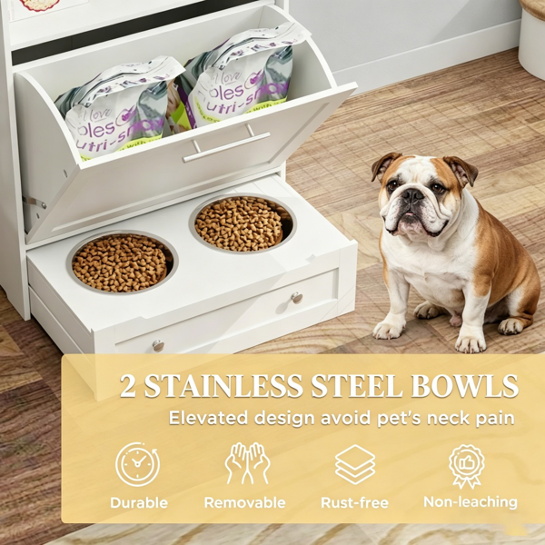 宠物喂食站储物柜-5