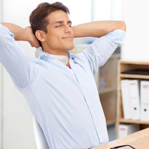 （自提可发加拿大，temu&tk下自提单）便携式带遥控加热颈部按摩器，采用TENS/EMS技术，配备8个按摩头，15分钟自动关机，带加热功能的电脉冲颈部按摩器，6种模式，20档强度，USB充电，便携式颈部疼痛缓解器-9