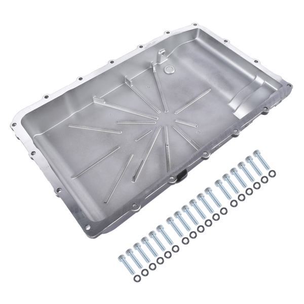 变速箱油底壳 Aluminum Transmission Oil Pan Cooling Replacement for Ford F-150 Mustang Explorer Expedition Lincoln Navigator 328053220-7