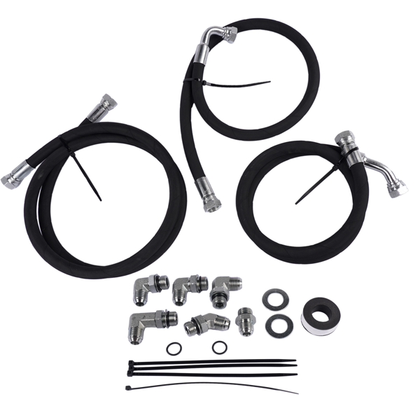 油管套装 Transmission Cooler Lines Fits for Chevy Silverado 2500 3500 HD 6.6L Diesel 2006-2010-3