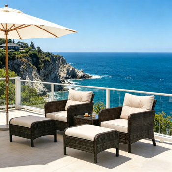 户外花园沙发套装 /藤编沙发