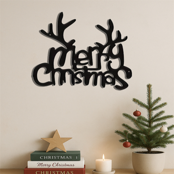 CIFbuy防锈鹿角墙饰复古乡村墙面装饰适用于圣诞节客厅卧室浴室 (TikTok、temu下自提)