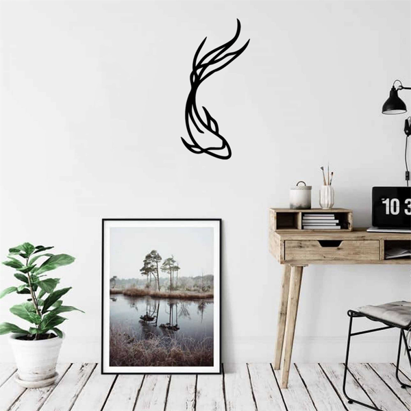 CIFbuy手工锻打半磅实心铁制鱼形墙面装饰 个性化垂钓主题礼品（TikTok、temu下自提）-8