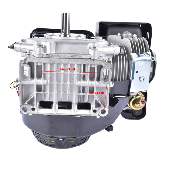 A3 四冲程 420cc 15HP OHV水平轴汽油发动机黑色 4 Stroke 15HP 420cc Gas Engine Black, Horizontal Shaft OHV Gas Motor, Recoil Start Go Kart Motor Engine for Log Splitters Compressors Lawn Mowers-16