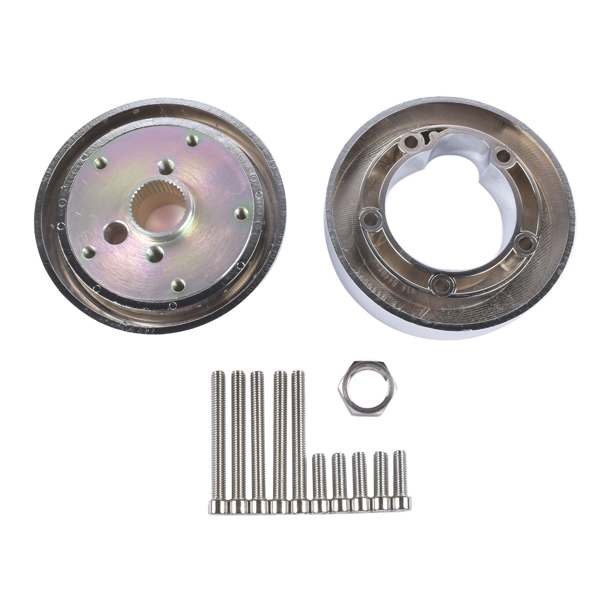 方向盘适配器 T02 Steering Wheel Hub Adapter Replacement for Kenworth, Peterbilt, Volvo 36 Spline Only, Western Star, Mack - 5 Hole-5
