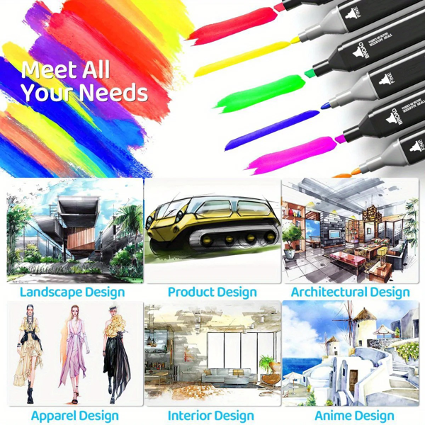 204pcs双头马克笔套装-3