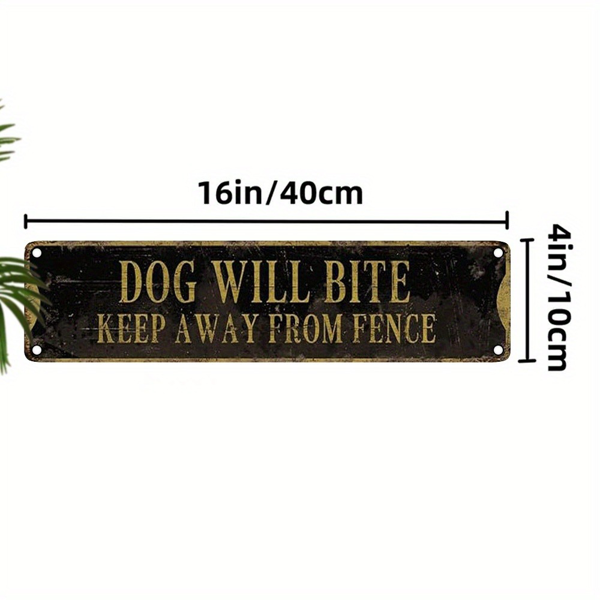 CIFbuy 复古铝制标牌狗主题花园酒吧家居墙面 2D 装饰挂牌（TikTok、temu 下自提）-2