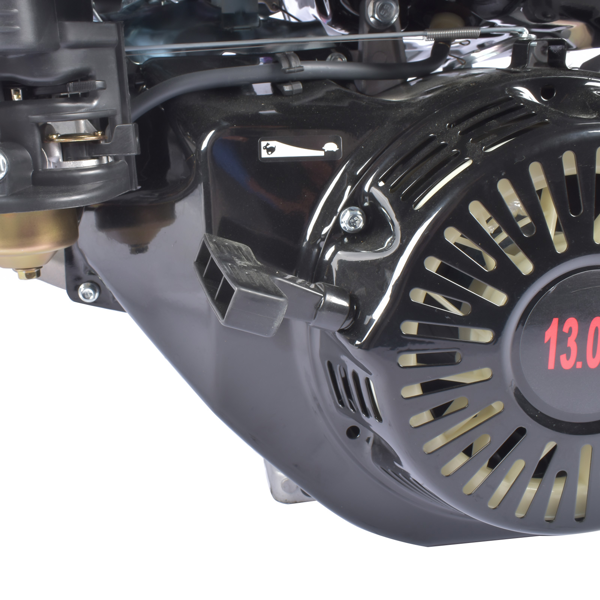 A3 四冲程 389cc 13HP OHV水平轴电启动汽油发动机黑色 4 Stroke 13HP 389cc Gas Engine with Electric Start, Go Kart Engine Horizontal Shaft OHV Gas Motor, Gas Powered Multi-Use Engine Black-15
