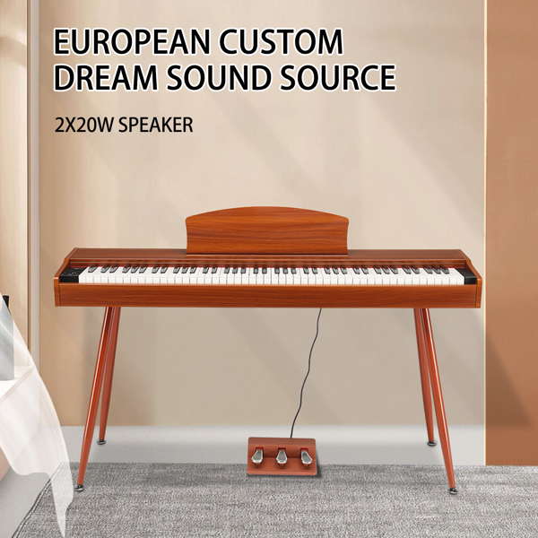 GPP-203 88键重锤键盘 嵌入式支架款 胡桃木 电钢琴-15