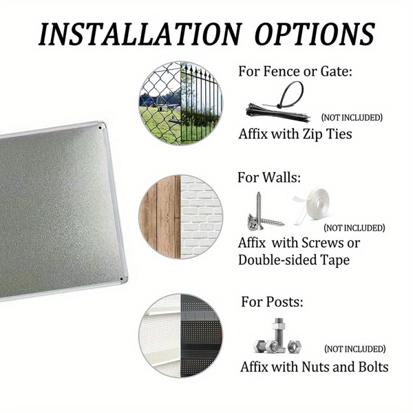 CIFbuy 复古欢迎客车金属锡牌黑白车库商店办公室户外墙面装饰（TikTok、temu pick-up service）-2