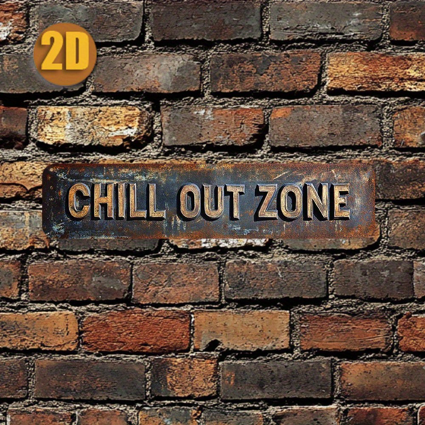 CIFbuy 放松区复古铝制标牌镂空字母乡村风墙面装饰卧室悬挂装饰牌（TikTok、temu 下自提）-5