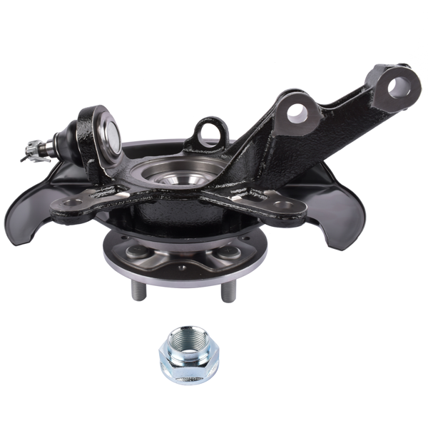 转向节总成 Front Right Passenger Side Steering Knuckle & Wheel Bearing Hub Assembly Replacement for Honda Civic 1.7L 2001-2002 698-478 51210S5AJ10-6