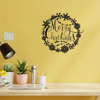 CIFbuy优雅圣诞节金属墙面装饰 节日欢迎牌室内外通用礼品（TikTok、temu下自提）