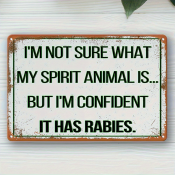 CIFbuy2D 平面趣味文字金属标牌乡村铁艺壁挂家居花园酒吧墙面装饰 （TikTok、temu 下自提）