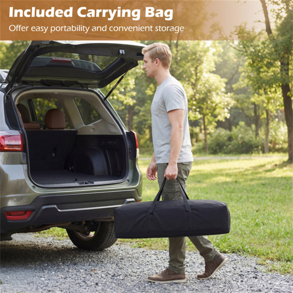 48英寸×24英寸可折叠松木野营桌便携式折叠沙滩桌，带手提包-12