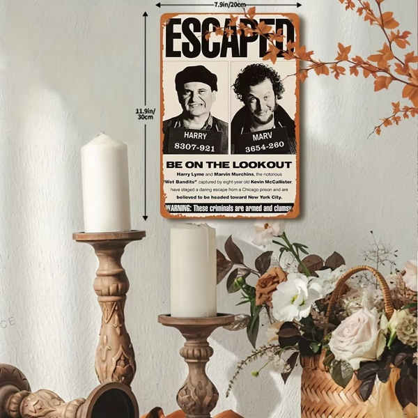 CIFbuy 复古小鬼当家金属铁皮海报酒吧餐厅墙面装饰（TikTok、temu 下自提）-5