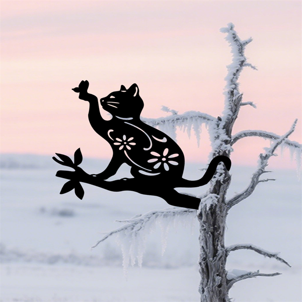 CIFbuy 乡村风格农舍户外动物剪影墙面装饰品，适用于花园、露台和庭院（支持TikTok平台，提供上门取货服务）-3