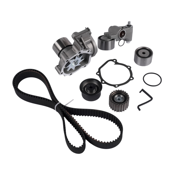 正时水泵套装 Engine Timing Belt Tensioner and Water Pump Kit Fits for Subaru Forester Impreza Outback Saab 9-2x 2.2L 2.5L H4 1999-2006-4
