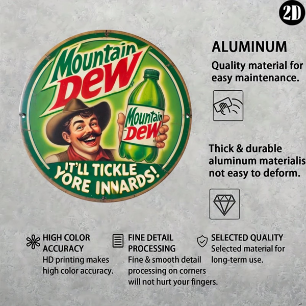 CIFbuy 复古山露金属标牌家居厨房装饰节日礼品墙面摆件（TikTok、temu 下自提）-3