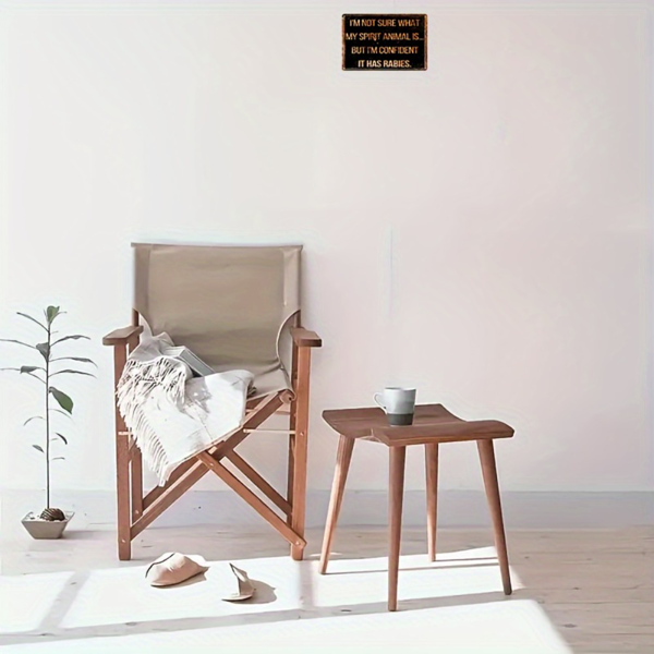 CIFbuy 复古趣味精神动物铝制标牌搞笑标语家居车库酒吧俱乐部装饰（TikTok、temu pick-up service）-4