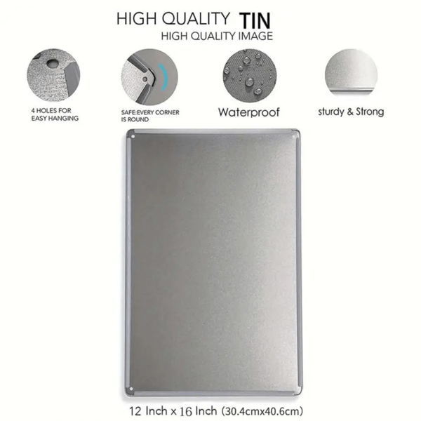 CIFbuy 讽刺风复古金属标牌创意墙面装饰挂牌个性女士专属装饰牌（TikTok、temu 下自提）-2